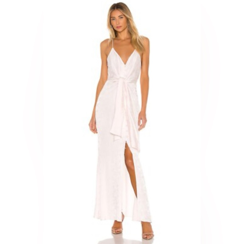 L'Academie Light Pink Maxi Dress